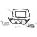 Hyundai i20 2012/07-> 2DIN autórádió beépítőkeret SÖTÉT SZÜRKE, manuális klímával szerelt autókhoz